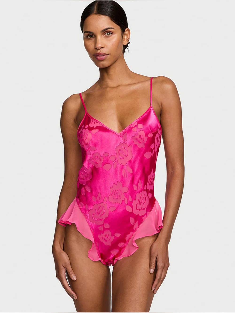 VICTORIA'S SECRET VS Archives Burnout Satin Teddy